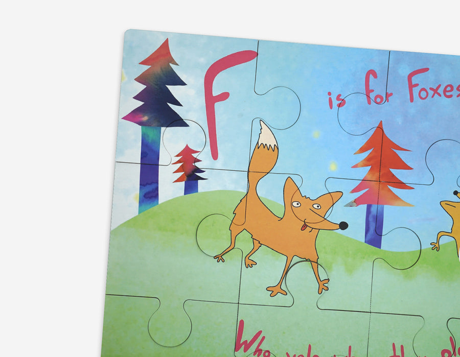 F is for Foxes Children's Puzzle